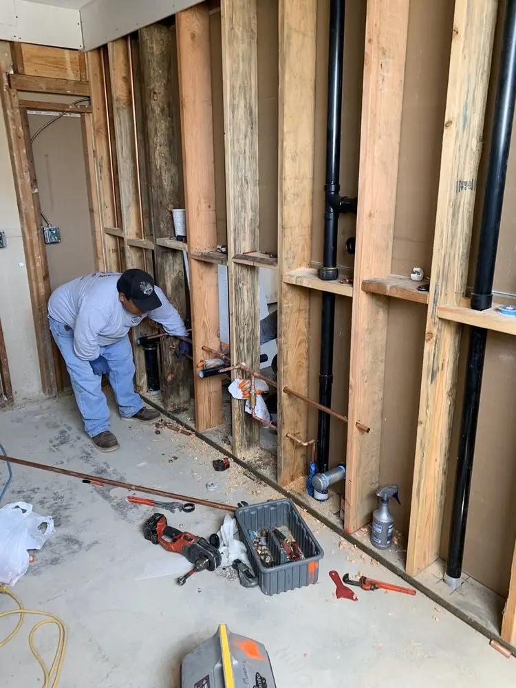 Commercial rough-in plumbing for Gas Line Repair in Reedurban